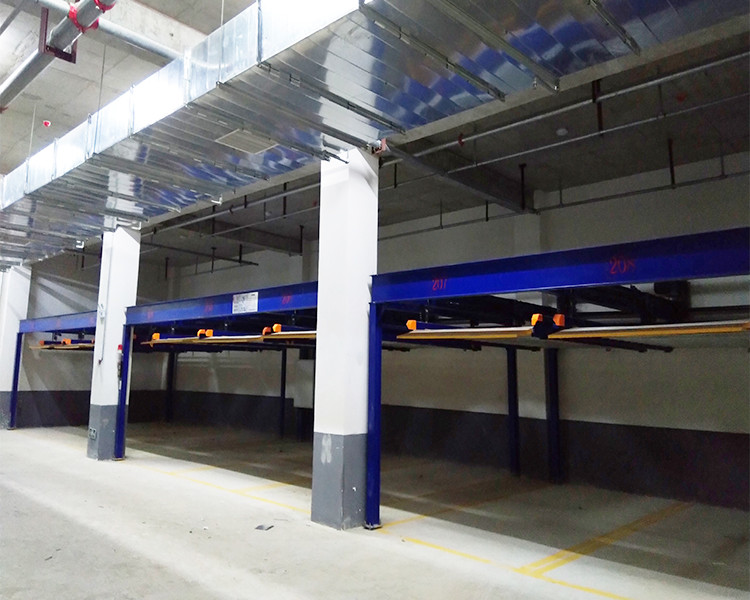 合肥市包河区某商业广场地下室两层机械停车位安装项目